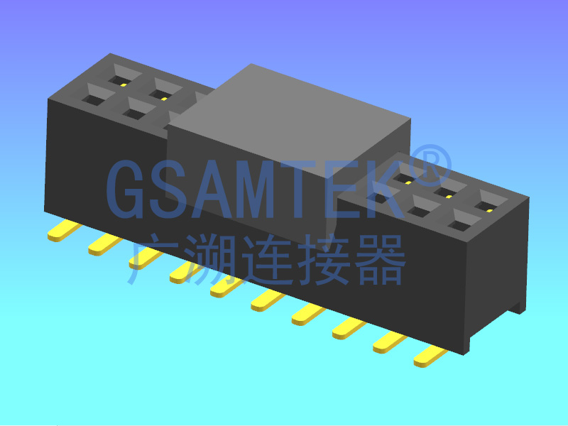 双排SMT排母 PH1.27 H3.4 U型