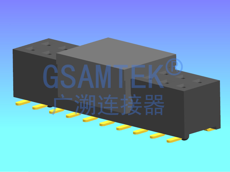 双排SMT排母 PH2.0 H4.3/4.0/4.6 U型 W4.0/4.5
