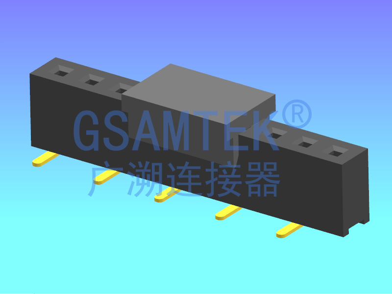 单排SMT度排母 PH2.0 H4.3 U型 W2.4