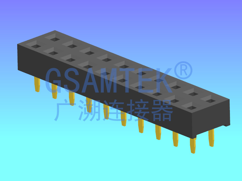 双排180度排母 PH2.0 H2.2 U型 W4.0