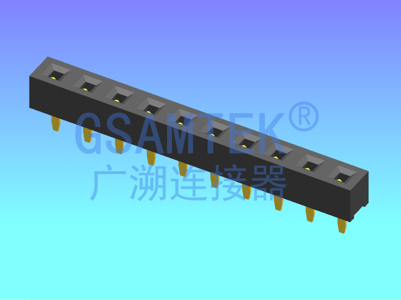 单排180度排母 PH2.0 H2.2 U型 W4.0