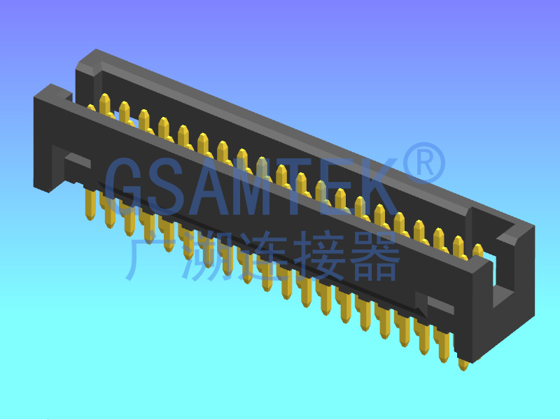双排180度简牛 PH1.27 H5.7 W5.6